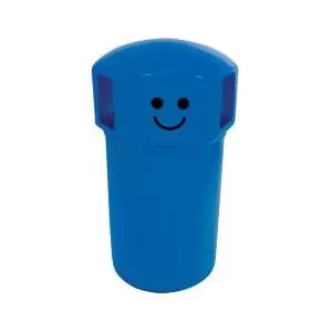 Image of VFM Spacebin Hooded PlasticGalvinised Liner Face Logo 145L Blu 394242