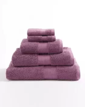 Image of Cotton Traders 2 Pack Pima Face Cloths in Purple