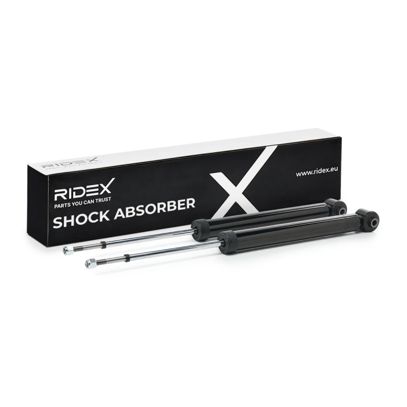 Image of RIDEX 854S2226 Shock absorber Rear Axle, Gas Pressure, Twin-Tube, Telescopic Shock Absorber, Bottom eye Shock Absorber (854)