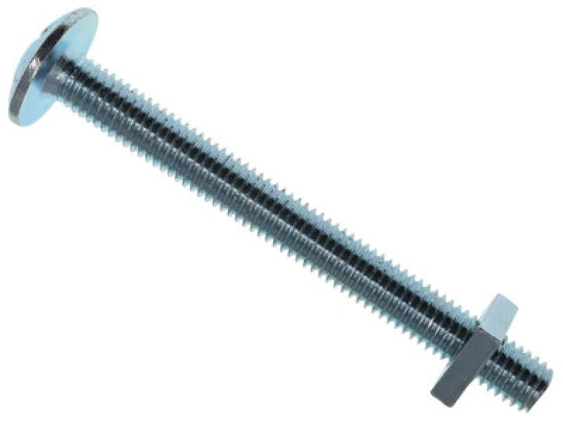 Image of Metalmate Memrbn08100 Roofing Bolt & Nut Zp M8 X 100mm (Box 25) Memrbn08100