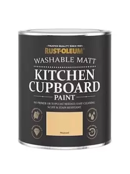 image of Rust-Oleum Kitchen Cupboard Paint Mustard 750Ml