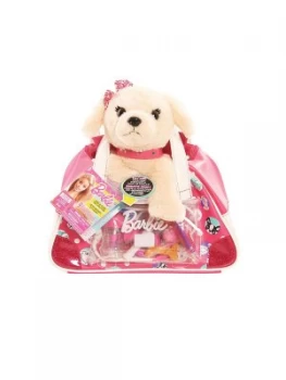 image of Barbie Vet Bag Set With Light Brown Puppy