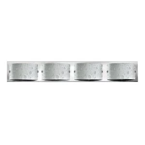 Image of 4 Light Bathroom Wall Light Polished Chrome IP44, G9