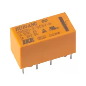 Image of R-TECH 616258 High Sensitivity Signal Relay 5VDC DPDT 1A 20.3×9.9×...