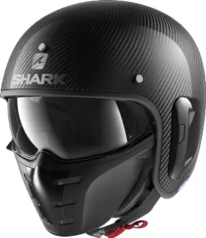 Image of Shark S-Drak 2 Carbon Skin Jet Helmet, black, Size L, black, Size L