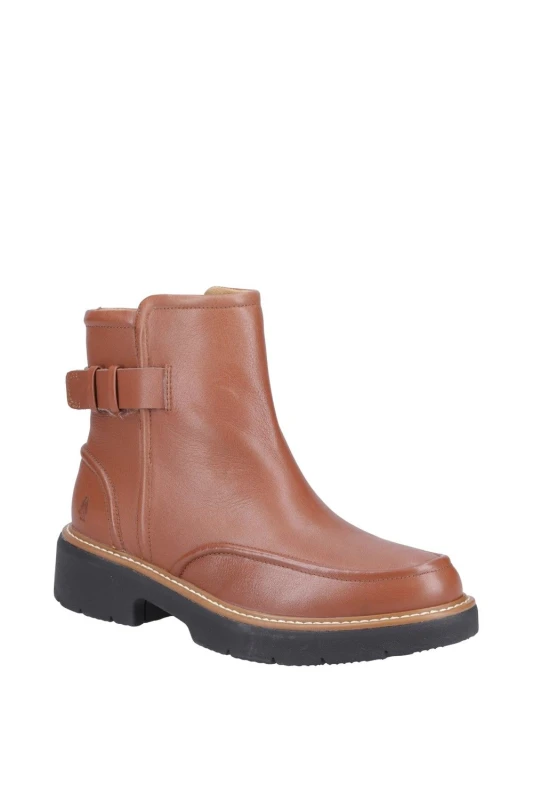 Image of Hush Puppies Womens 'Jodie' Ankle Boots in Brown Size: 3 Brown Female 3