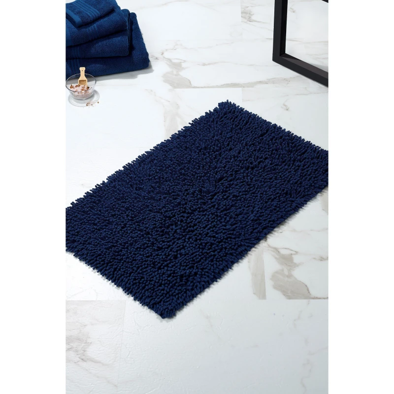 Image of Homelife Cotton Loop Bathmat - Blue Blue One Size