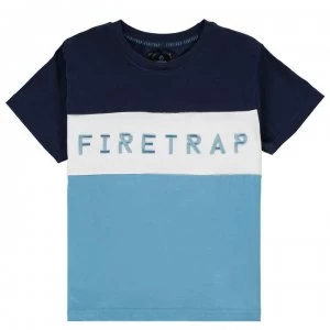 Image of Firetrap Short Sleeve T-Shirt Junior Boys - Navy CB