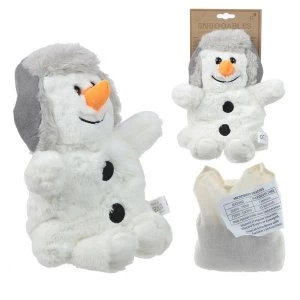 Image of Christmas Snowman Design Snuggables Microwavable Warmer