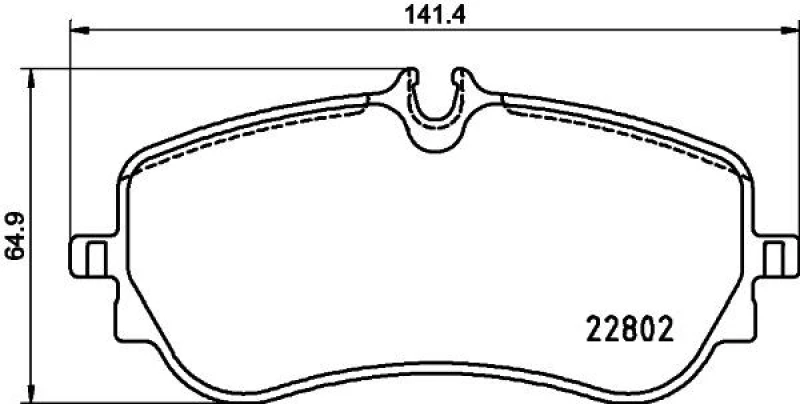 Image of HELLA Brake pad set HELLA 8DB 355 037-751