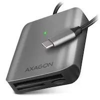 image of AXAGON CRE-S3C External card reader USB-C 3.2 Gen 1, 3-slot & lun SDmicroSDCF, UHS-II