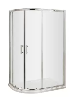 Nuie Pacific 900 x 760mm Offset Quadrant - Polished Chrome