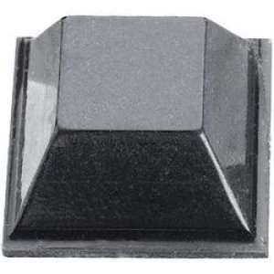 image of Foot self adhesive square Black L x W x H 12.7 x 12.7 x 5.8 mm