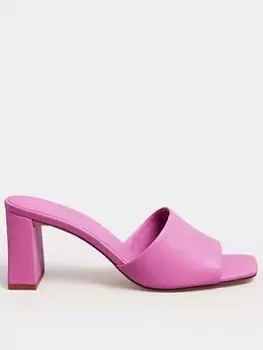 image of Long Tall Sally Block Mule - Pink, Size 10, Women