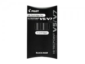 Image of Pilot Refill for V5/V7 Eco Cartridge System Black PK3