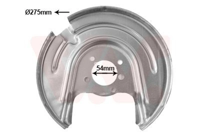 Image of VAN WEZEL Brake disc backing plate VAN WEZEL 7624374