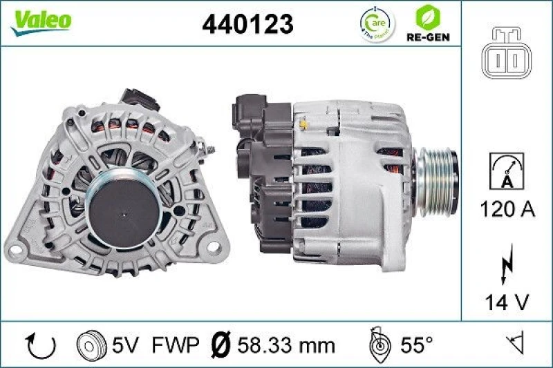 Image of Alternator VALEO 440123
