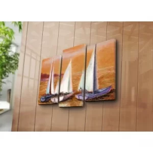 Image of 3PATK-54 Multicolor Decorative Canvas Painting (3 Pieces)