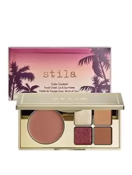 image of STILA Colour Cocktail Travel Cheek, Lip & Eye Palette, Malibu Sunset, Women