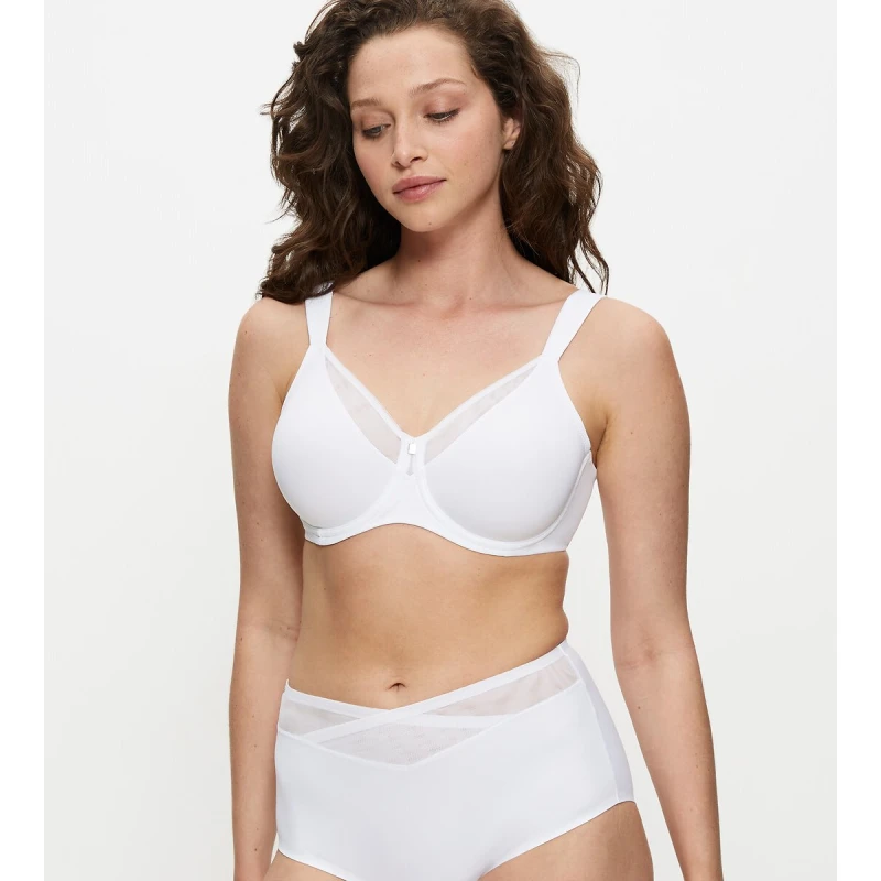 Image of Triumph True Shape Sensation Minimiser Bra White Polyamide 36D