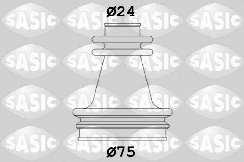 Image of SASIC 4003416 CV Boot transmission sided Bellow,drive shaft (194)