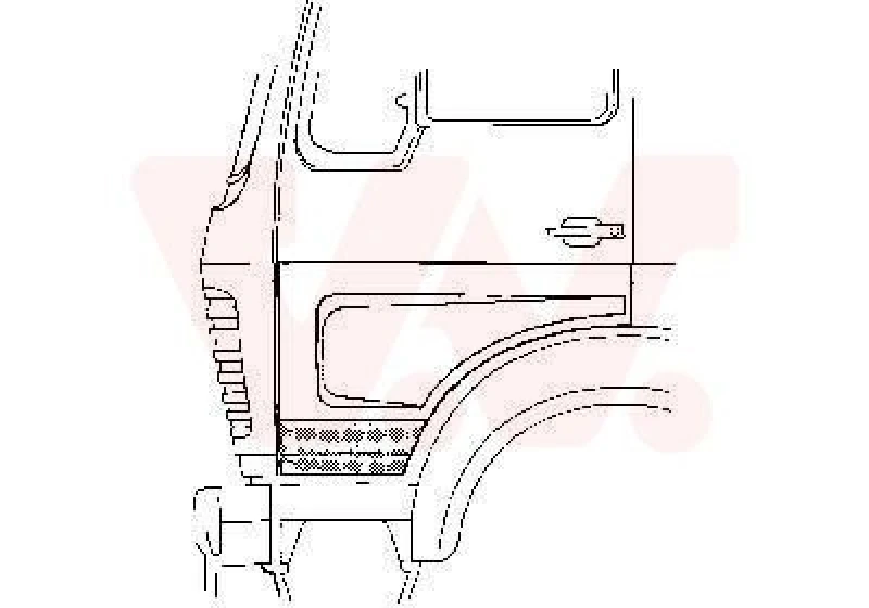Image of VAN WEZEL Door, driver cab VAN WEZEL 3060.71