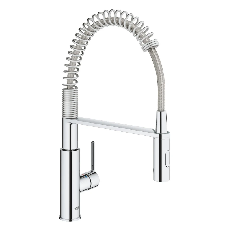 Image of Grohe Get Professional Single Lever Monobloc Pull Out Kitchen Tap- Chrome 30361000 Chrome