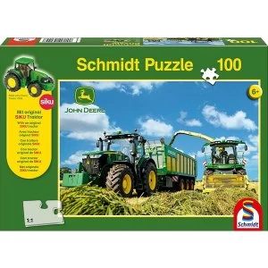 image of John Deere Tractor & Harvester 100 Piece Jigsaw Puzzle