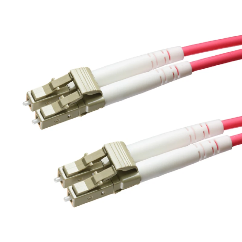 Image of Cablenet 10m OM4 50/125 LC-LC Duplex Erika Violet LSOH Fibre Patch Lea