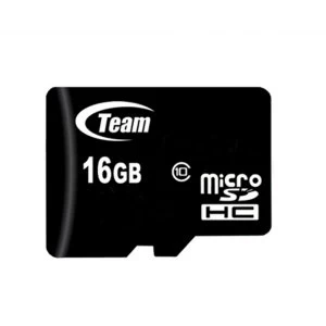 image of Team 16GB Micro SDHC Class 10 Flash Card with Adapter