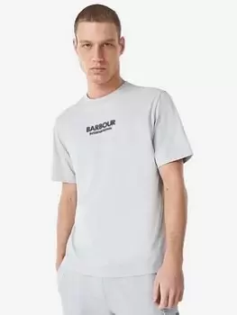Image of Barbour International Formula Chest Logo T-Shirt - Grey, Size S, Men