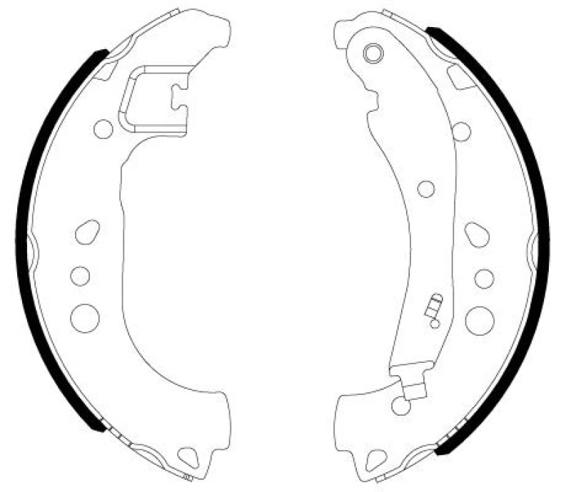 Image of Brake Shoe Set TEXTAR 91084200