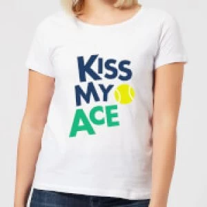 Image of Kiss my Ace Womens T-Shirt - White - 3XL