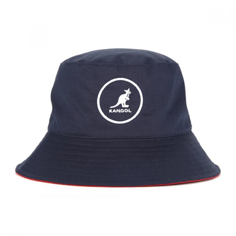 Image of Kangol Cotton bucket hat Kangol Bleu Male M