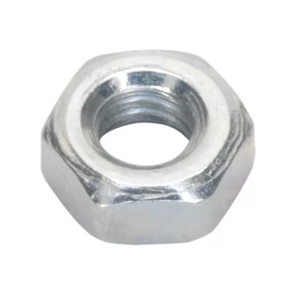 image of Genuine SEALEY SN4 Steel Nut M4 Zinc DIN 934 Pack of 100