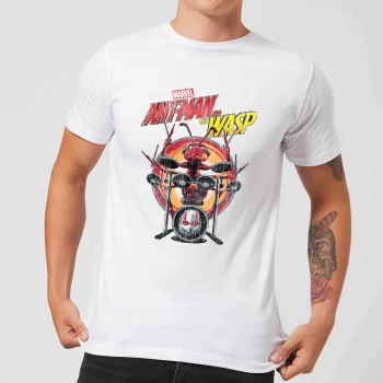 Image of Marvel Drummer Ant Mens T-Shirt - White - L