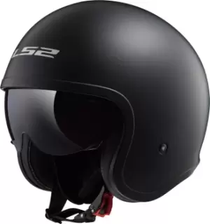 Image of LS2 OF599 Spitfire Jet Helmet, black, Size 2XL, black, Size 2XL
