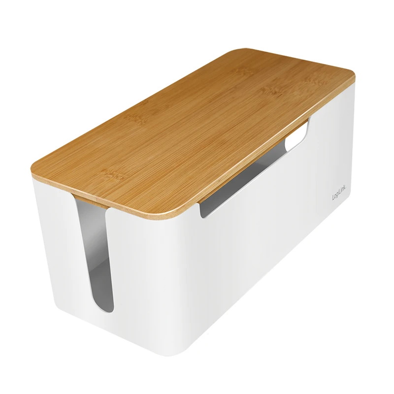 Image of LogiLink KAB0075 - Logitech Kabelbox mit Bambus-Deckel
