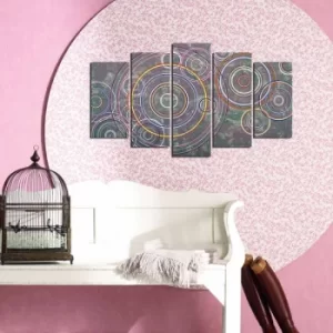 Image of 5ABSMDF-83 Multicolor Decorative MDF Painting (5 Pieces)