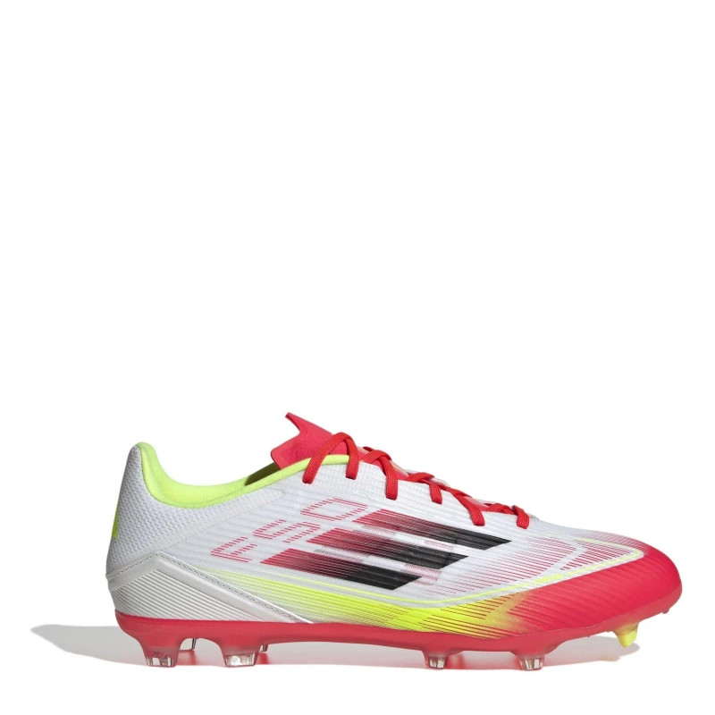 Image of adidas F50 League Adults Firm Ground Football Boots White/Red male 6.5 (40)