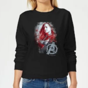 image of Avengers Endgame Captain Marvel Brushed Womens Sweatshirt - Black - XS