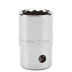 Image of Draper Expert 17mm 1/2" Square Drive Hi-Torq 12-Point Socket