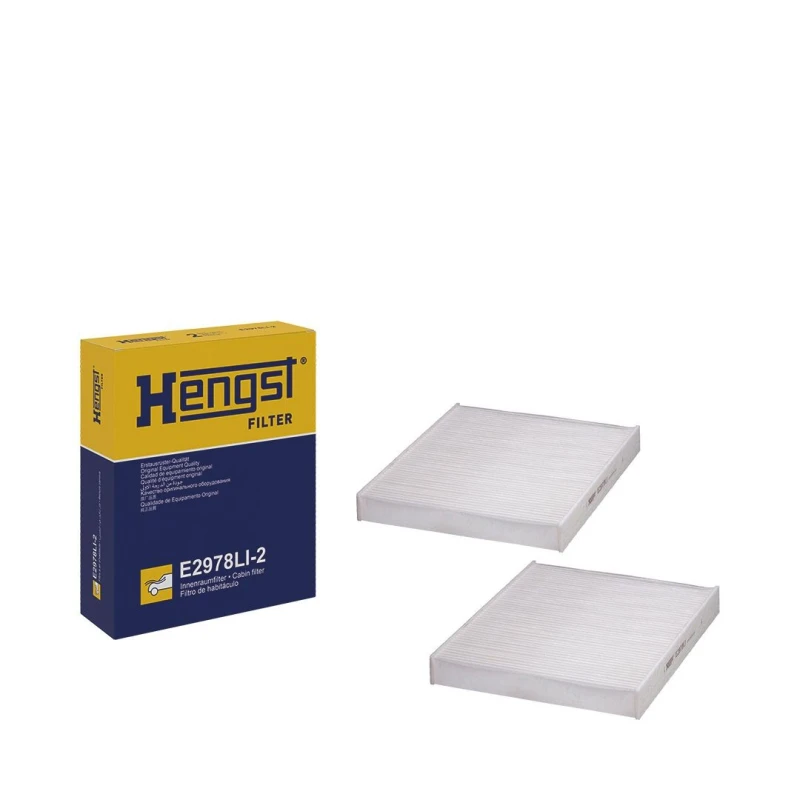 Image of HENGST FILTER E2978LI-2 Pollen filter Pollen Filter Filter,interior air (424)