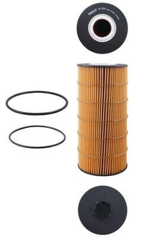 Image of MAHLE OX 1234D Oil filter Filter Insert, with gasket/seal Oil Filter (7)