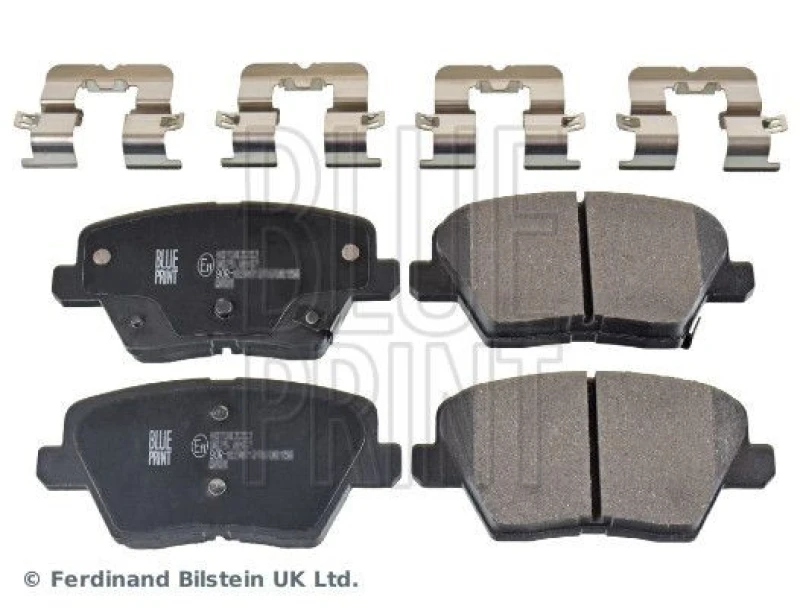 Image of Blue PRINT Brake pad set Blue PRINT ADG042184