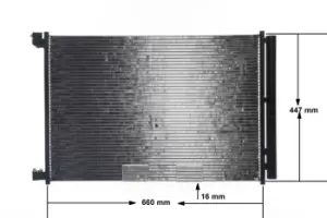 Image of MAHLE Original Condenser MERCEDES-BENZ AC 412 000S 0995000454,0995001354,0995001854 AC Condenser,Condenser, air conditioning 0995002154,A0995000454