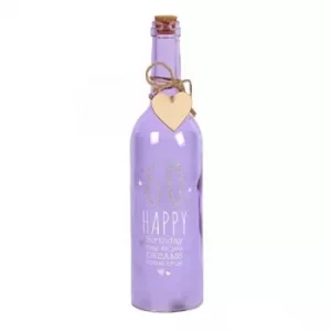 image of Love Life Light Up 60 Wine Bottle (Pack of 4)