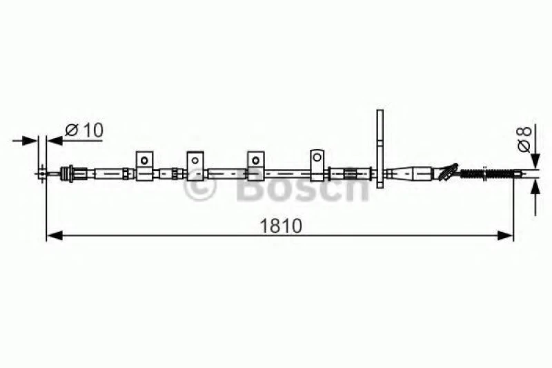 Image of Bosch 1 987 482 356 Brake Cable 1810mm Cable,parking brake (124)