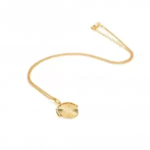 Image of 18ct Gold Plated Sterling Silver Hope Halo Pendant DP850