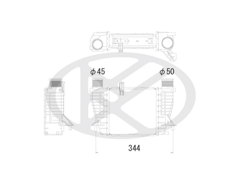 Image of KOYORAD Intercooler KOYORAD IA020137